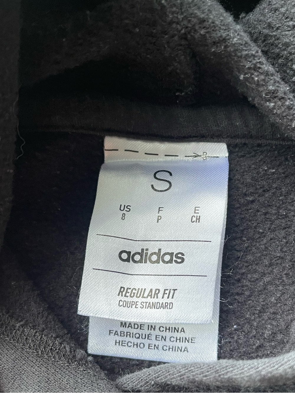 Adidas Sweatsuit Youth S 8 Black Hoodie Jogger Cotton Set Play Logo - Picture 5 of 5